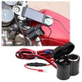 thumbnail image 2 of Port d'alimentation USB 12-45 V pour téléphone, prise allume-cigare pour moto, scooter, 2 of 4