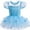 1Pcs blue butterfly, variant on QEFJNO 2-9Y Ballet Tutu Dress Toddler Kids Girls Princess Tulle Skirt Leotards Ballerina Outfit Dance Dress