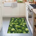 thumbnail image 3 of Entryway Rug 2'x3', Green Leaves Kitchen Runner Rugs Non-Slip Carpet Mats, Spring Abstract Retro Pastoral Plants Bedside Rugs Runners Washable Floor Carpet for Bathroom Laundry Room, 3 of 8