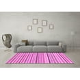thumbnail image 3 of Ahgly Company Indoor Square Abstract Purple Modern Area Rugs, 3' Square, 3 of 4