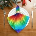 thumbnail image 2 of Coolnut Tie Dye Cloth Napkins Set of 6, Reusable Washable Polyester Dinner Table Napkins for Family, Weddings, Parties, Home Decor, 20 x 20 Inch Washcloth Gift, 2 of 7