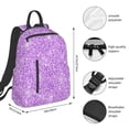 thumbnail image 4 of Daiia Lilac Glittering School Backpack for Men and Women Lightweight Backpack Durable Backpack Water-Resistant,Travel,Work Bag, 4 of 9
