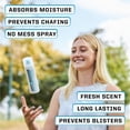 thumbnail image 5 of Dry Goods Original Athletic Spray Powder 5.4oz - Stay Dry & Fresh, Absorbs Moisture, Reduces Chafing and Blisters, No Powder Mess, Long-Lasting Sweat and Odor Control, Made in The US, 5 of 12