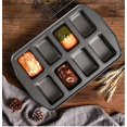 thumbnail image 3 of Langtuo Mini Loaf Pan Non Stick & Heat-Resistant 8-Cavity for Home Kitchen Oven, 3 of 8