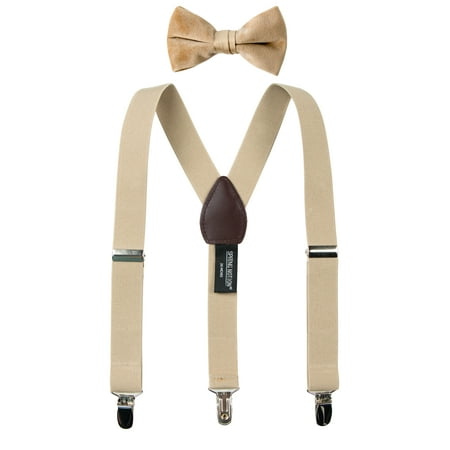 Boys Velvet - Spring Notion Boys' Suspender and Velvet Bow Tie Set