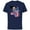 Navy, variant on Disney Lilo & Stitch Bike Adventure - Short Sleeve Cotton T-Shirt for Adults -Customized-White
