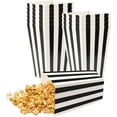 thumbnail image 1 of ISKYBOB 24 Pack Mini Striped Popcorn Boxes Containers, Paper Popcorn Chicken Bags for Carnival,Party,Movie (Black), 1 of 6