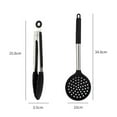 thumbnail image 2 of Utensilios de cocina resistentes al calor, utensilios de silicona inoxidable fijados para utensilios de cocina antiadherentes, aptos para lavavajillas, 2 of 5