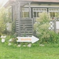 thumbnail image 3 of 5Pcs Blank Yard Sign with Stake DIY Plastic Blank Sign Garden Yard Lawn Blank Sign Stake Decor, 3 of 6