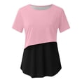 thumbnail image 6 of Gytharion Breastfeeding Pregnancy T-shirts for Women Crewneck Short Sleeve Maternity Blouse Color-bloking Comfortable Nursing Tops, 6 of 6