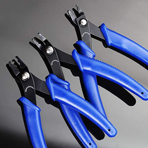 SPEEDWOX Bead Crimping Tool Plier Bead Crimping Tool for Jewelry Making 5  Inches Standard Precision Fine Pliers Bent Head for Crimping Beads Round