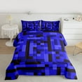 thumbnail image 2 of Homewish Boys Girls Pixelated Miners Game Bedding Comforter Set 2pcs,Geometric Plaid Grid Twin Comforter Sets Microfiber,Abstract Video Game Breathable Bedding Set,Luxury Bedroom Decor, 2 of 8