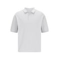 thumbnail image 6 of ALLLIST Mens Tops White Short Sleeve Collared Solid Breathable T-Shirts Fitness Casual Polo T Shirts for Men, 6 of 6