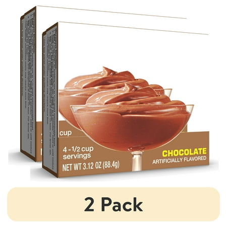 (2 pack) My-T-Fine Chocolate Cook and Serve Pudding Mix & Pie Filling, 4 Servings, 3.12 oz Box