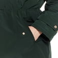thumbnail image 4 of Plus Size Gallery Hooded Faux-Fur Trim Heavyweight Jacket Color: Black Size: 1X, 4 of 4