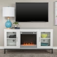thumbnail image 3 of Middlebrook Designs 52-inch Fireplace TV Stand Console with Metal Base White, 3 of 5