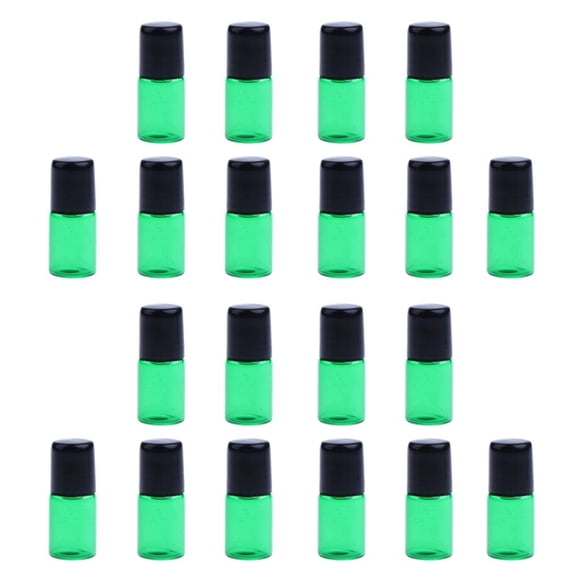 20 piezas mini rollo de vacío recargable shamjiam en tapas de aceite esencial 1 ml