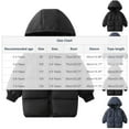 thumbnail image 3 of CheerKidz Childrens Solid Color Hooded Jacket Long Sleeve Winter Thick Cozy Warm Outerwear for Kids Boys Girls Casual Playwear Fall Winter Outdoor Activities(Navy,3-4 Years), 3 of 6