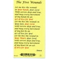 thumbnail image 2 of The Five Wounds holy card - laminated - Pack of 25, 2 of 2