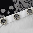 thumbnail image 4 of Manfei Adult Damask Skull Black Out Curtains, Hippie Gothic Skeleton Curtains Pack of 2 (42x63 Each), Tribal Mandala Theme Bedroom Curtains, Living Room Curtains Decor, 4 of 6