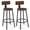 Walnut, variant on Melocadol 30" Tall Wooden Bar Stools Set of 4 for Kitchen Island, Counter Height Bar Stools with Adjustable Feet, Comfortable Back Support and 360 Footrest, for Living Room, Pub, Walnut