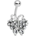 thumbnail image 1 of Body Candy Steel Clear Accent Butterfly Bliss Belly Button Ring, 1 of 1