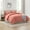 Orange, variant on Ravure Queen Comforter Set, Modern Solid Queen Size Comforter Set, 7-Pc All Season Bedding Comforter Set, Terracotta