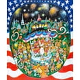 thumbnail image 2 of Bell, Bill 20x23 White Modern Wood Framed Museum Art Print Titled - God Bless America, 2 of 4