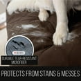 thumbnail image 2 of Original Patent Pending Reversible Large Sofa Protector, Many Colors, Seat Width to 70 Inch, Furniture Slipcover 2 Inch Strap, Couch Slip Cover Throw for Pets, Dogs, Cats, Chocolate Beige, 2 of 8