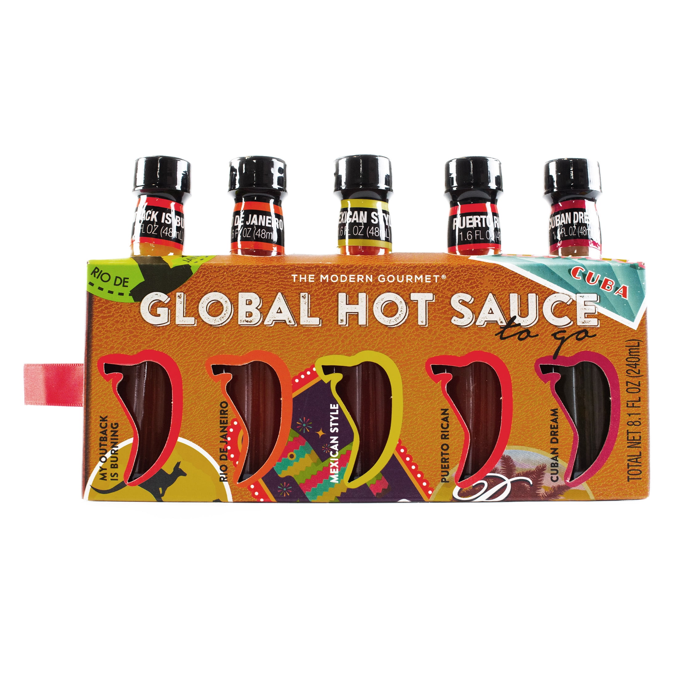 Thoughtfully Gourmet, Hot Sauces To Go Global Edition Gift Set