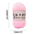 thumbnail image 2 of Djunllk Soft Cotton Yarn for Crocheting, 1.6oz/44g Premium Crochet Yarn & Knitting Yarn for DIY Crafts, Clothes, Handmade Toys, Home Decor Kids Toys, Machine Wash Bulk Yarn Gifts for Women, 2 of 6