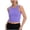 Purple, variant on hoksml Girls Racerback Crop Tank Top, Round Neck Sleeveless Sport Base Shirt for Outdoors and Daily Wear