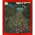 thumbnail image 1 of La Pastiche Gustav Klimt 'Poppy Field' Hand Painted Oil Reproduction, 1 of 5