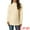 Beige, variant on Unique Bargains Women's Turtleneck Long Sleeve Spilt Hem Tunic Pullover Sweater S Green