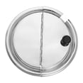 thumbnail image 4 of Tapa de acero inoxidable, accesorio de cocina, tapa redonda abatible con asa para sartén y Diámetro 25 cm, 4 of 9