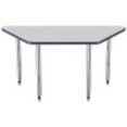 thumbnail image 5 of ECR4Kids 30in x 60in Trapezoid Contour Thermo-Fused Adjustable Activity Table Grey/Eggplant/Silver - Super Leg, 5 of 8
