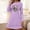 #0150-Purple, variant on Puyaiuu Women Halloween Long Sleeve Dress soft stretch womens loose fit round neck pullover skull butterfly print multi color option casual sleepwear loungewear Purple L Gift