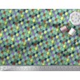 thumbnail image 2 of Soimoi Rayon Fabric Check & Brush Stroke Abstract Decor Fabric Printed Yard 42 Inch Wide, 2 of 3