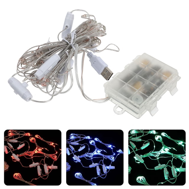 Phenofice Patio Umbrella String Lights 1 Set Colorful For Outdoor Yard Patios Use