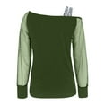 thumbnail image 3 of Shirts for Women Sequins Tops for Women Long Sleeve Green Sparkly Shirt Glittery Top Women'S Party Tops Womens Dressy Holiday Tops, 3 of 4