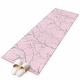 thumbnail image 2 of Pink Branches 2'x6' Runner Rug, Vintage Art Farmhouse Washable Non-Slip Area Rugs for Hallway Kitchen Floor Bedroom Entryway, StainResistant Laundry Carpet Decoration Indoor Mat, 2 of 9