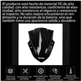 thumbnail image 3 of Parabrisas De Motocicleta Bloosom  Negroprotección Contra Lluvia Negro, 3 of 4