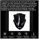 thumbnail image 3 of Parabrisas De Motocicleta Bloosom  Negroprotección Contra Lluvia Negro, 3 of 4