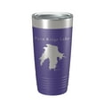 thumbnail image 1 of Fern Ridge Lake Map Tumbler Travel Mug Insulated Laser Engraved Coffee Cup Oregon 20 oz Purple, 1 of 1