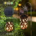 thumbnail image 5 of Solar Lantern Hollowed-Out Handheld Hanging Light Butterfly Design Metal Material LED Decorative Garden Light Patio Yard Waterproof Automatic Dusk Dawn, 5 of 5