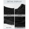 thumbnail image 6 of FEOYA Women's Y2K Lace Mini Skirt Ladies Layered Mini Skirt High Waist Ruffle Boho Skirt Micro Mesh Tiered Skort A Line Streetwear Skirts M, 6 of 7