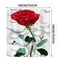 thumbnail image 3 of Cqxid Shower Curtain Under $10 Shower Curtain 70x70 Inch With 12 Plastic Hooks Waterproof Shower Curtain Bathroom Heavy Side Shower Curtain Machine Washable Quick Dry, 3 of 8