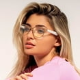 thumbnail image 5 of Lucyd - Bluetooth Audio Glasses - Smart Eyewear for Women w/UV Protection - Open Ear, Noise Cancelling Wireless Mics, 4 Speakers, Voice Assistants Compatible - Shimmer, 5 of 9
