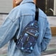 thumbnail image 4 of Sling Multi-Layer Backpack Bag Travel Hiking Backpack Chest Bag With Front Pocket USB Charging Port Casual Shoulder Bag, 4 of 7