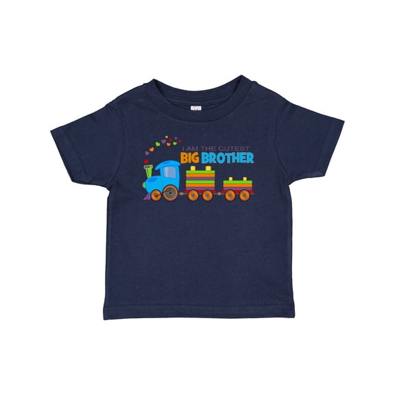 Inktastic I Am the Cutest Big Brother - Train Boys Baby T-Shirt